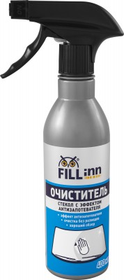 FILL inn FL048 Очиститель стекол с эффектом антизапотевателя, 400 мл (спрей) FL048