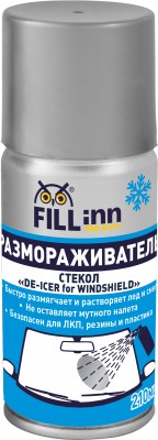 FILL inn FL127 Размораживатель стекол (аэрозоль), 210 мл FL127